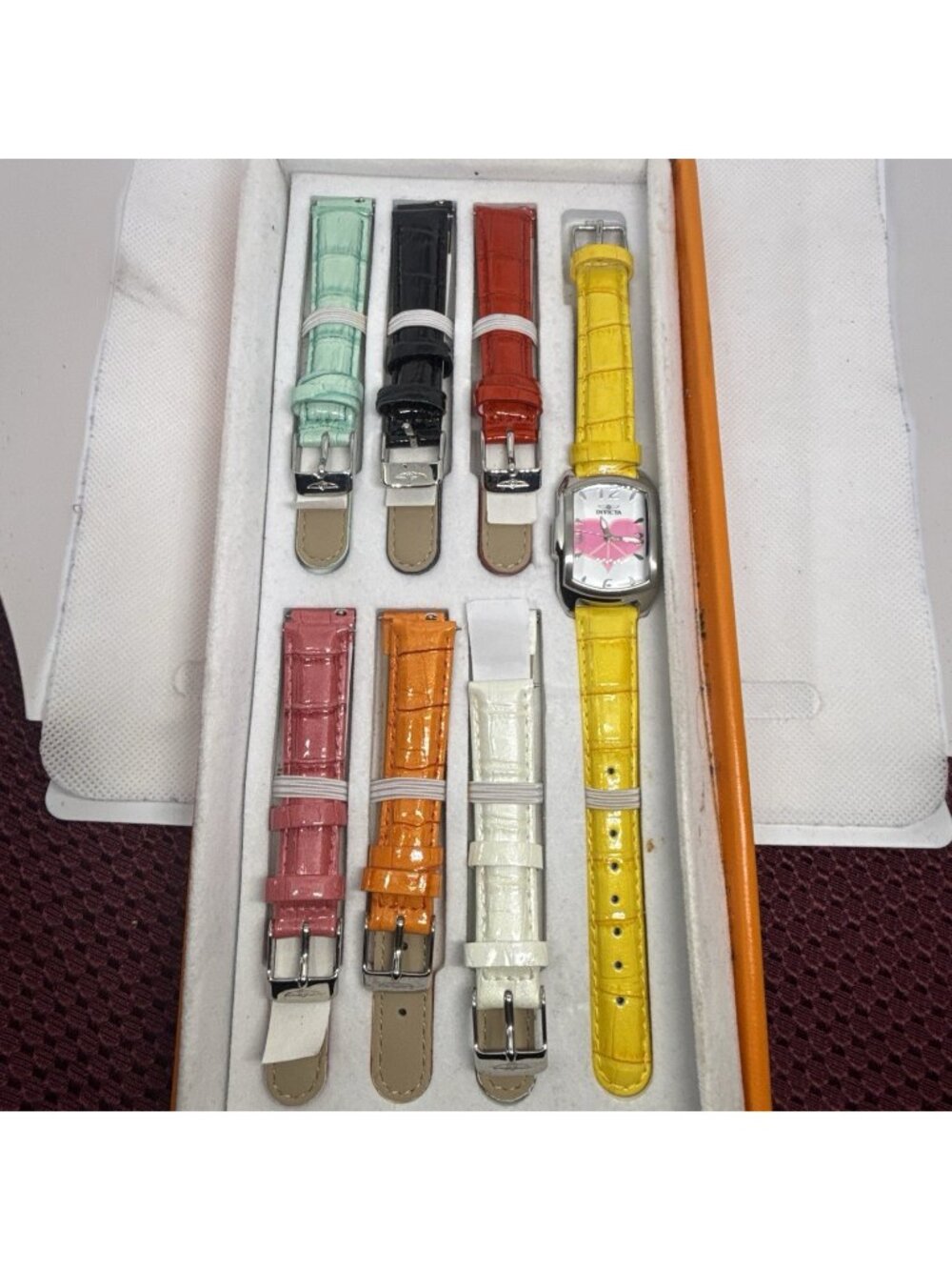 Invicta Lupah 19840 Peace & Love Ladies Quartz Watch w/ 7 Strap READ